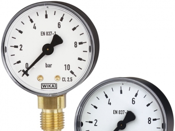 111.10, 111.12波登管壓力表，銅合金材質(zhì)