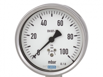 632.50, 633.50膜盒式壓力表，不銹鋼材質