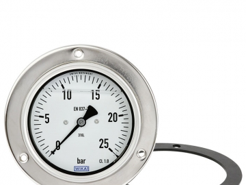 PG23CP波登管壓力表，不銹鋼材質(zhì)