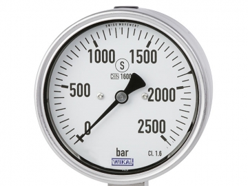 PG23HP-S波登管壓力表，不銹鋼材質(zhì)