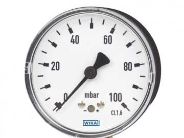 611.10, 631.10膜盒式壓力表，銅合金或不銹鋼材質