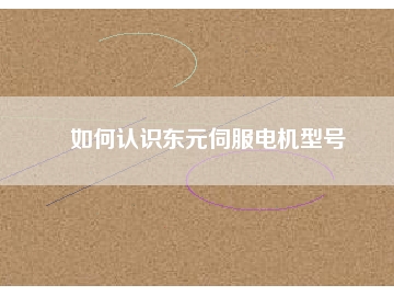 如何認識東元伺服電機型號