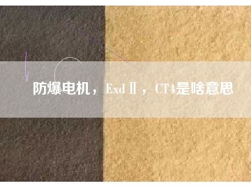 防爆電機(jī)，ExdⅡ，CT4是啥意思