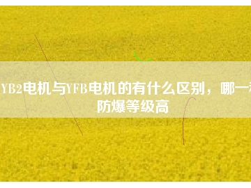 YB2電機(jī)與YFB電機(jī)的有什么區(qū)別，哪一種防爆等級(jí)高