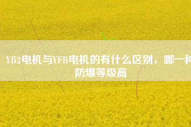 YB2電機與YFB電機的有什么區(qū)別，哪一種防爆等級高