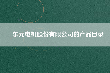 東元電機股份有限公司的產(chǎn)品目錄 東元電機股份有限公司的產(chǎn)品目錄