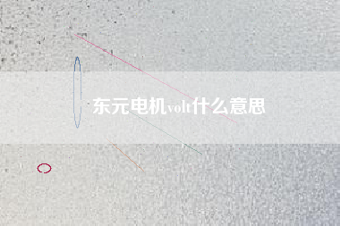 東元電機(jī)volt什么意思 東元電機(jī)volt什么意思