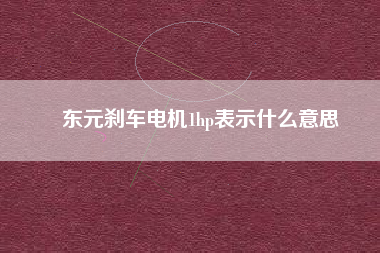 東元?jiǎng)x車電機(jī)1hp表示什么意思 東元?jiǎng)x車電機(jī)1hp表示什么意思