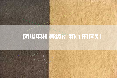 防爆電機(jī)等級(jí)BT和CT的區(qū)別 防爆電機(jī)等級(jí)BT和CT的區(qū)別