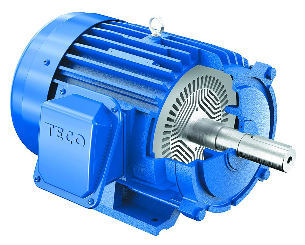 東元IE5同步磁阻馬達。圖／東元提供