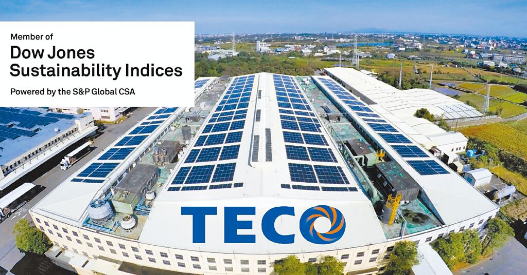 東元電機(jī)已連續(xù)三年入選DJSI道瓊永續(xù)指數(shù)新興市場(chǎng)類別，更三度列入國(guó)際永續(xù)評(píng)比機(jī)構(gòu)標(biāo)準(zhǔn)普爾（S&P Global）永續(xù)年鑑。圖／東元電機(jī)提供